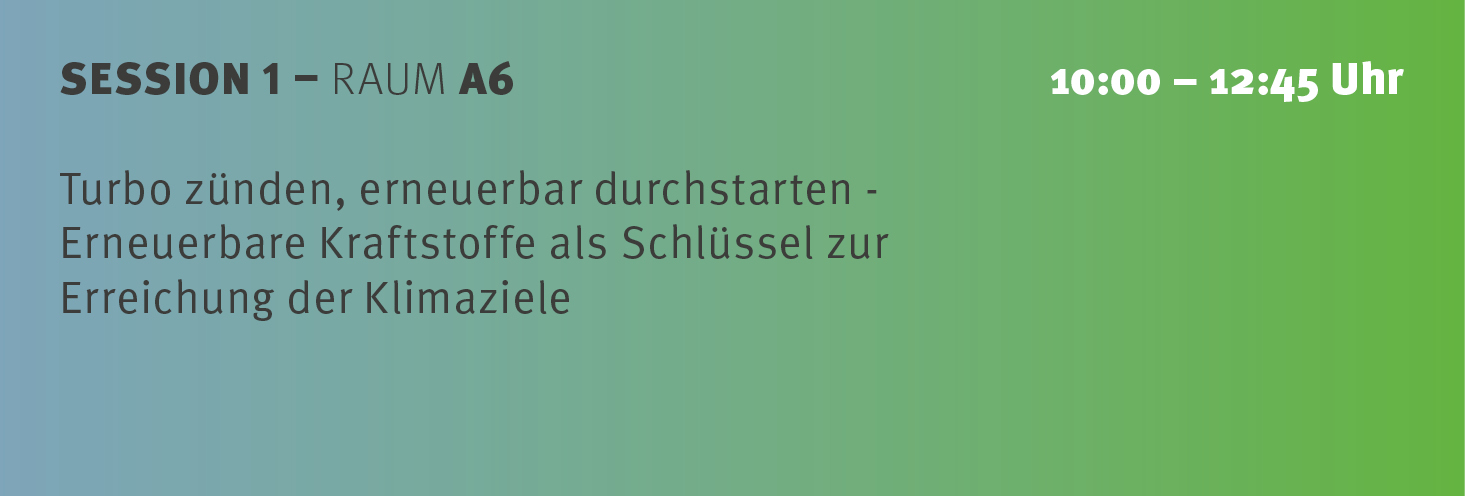 Session 1 Fachkongress Kraftstoffe der Zukunft 2026
